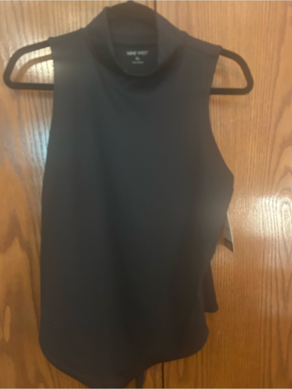 Nine West Black Sleeveless Mock Neck Bodysuit NWT!